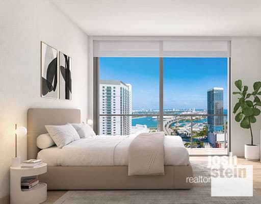 Bedroom at 600 Miami Worldcenter